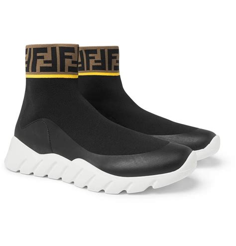 fendi stretch knit sneakers|Men's Luxury Sneakers & Low.